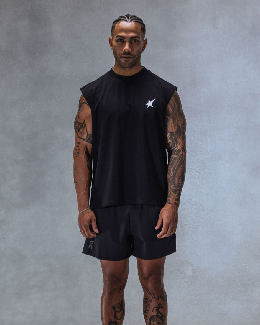 Trew Collections Debut Training Singlet Black front view