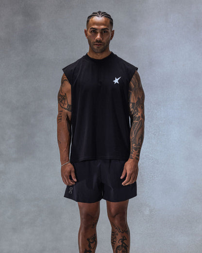 Trew Collections Debut Training Singlet Black front view