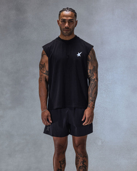 Trew Collections Debut Training Singlet Black front view