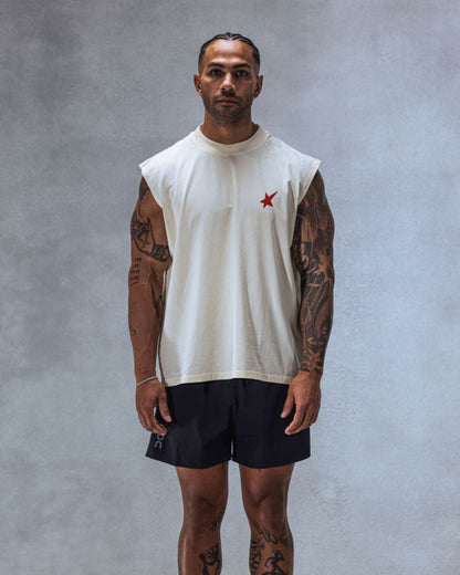 Trew Collections Debut Training Singlet Ivory front view